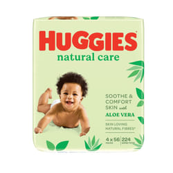 Huggies Natural Care, Baby Wipes - 12 Packs (672 Wipes Total) - Aloe Vera Wet Wipes with Natural Fragrance - Hypoallergenic with no alcohol