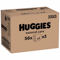 Huggies Natural Care, Baby Wipes - 12 Packs (672 Wipes Total) - Aloe Vera Wet Wipes with Natural Fragrance - Hypoallergenic with no alcohol