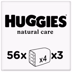 Huggies Natural Care, Baby Wipes - 12 Packs (672 Wipes Total) - Aloe Vera Wet Wipes with Natural Fragrance - Hypoallergenic with no alcohol