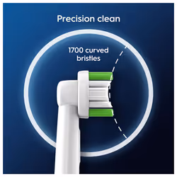 Oral-B Pro Precision Clean Electric Toothbrush Head, X-Shape And Angled Bristles for Deeper Pack of 16 Toothbrush Heads, Suitable For Mailbox, White