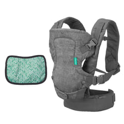 Infantino - Flip Advanced 4-in-1 Carrier with Bib - Ergonomic - Convertible - Face-in Face-out - Front Back - Older Babies - 8-32 lbs / 3.6-14.5 kg