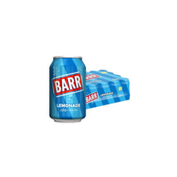 BARR since 1875, 24 Pack Perfect Lemonade, Lemon Flavoured Fizzy Drink - 24 x 330ml Cans