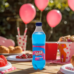 BARR since 1875, 12 Pack Blue Bubblegum, Zero No Sugar Flavoured Fizzy Drink "Fizzingly Fun" - 12 x 500ml Bottles