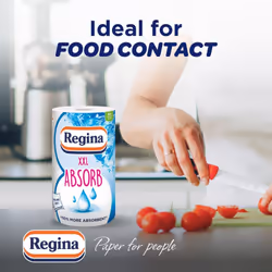 Regina XXL Absorb Kitchen Roll - 6 Rolls | 75 Extra Large Sheets per Roll for Increased Absorbency | for Extra Big Spills | FSC Certified Product