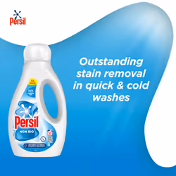 Persil Non Bio Laundry Washing Liquid Detergent outstanding stain removal in quick & cold tough on stains, gentle next to sensitive skin 53 (1.431 L)