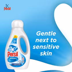 Persil Non Bio Laundry Washing Liquid Detergent outstanding stain removal in quick & cold tough on stains, gentle next to sensitive skin 53 (1.431 L)