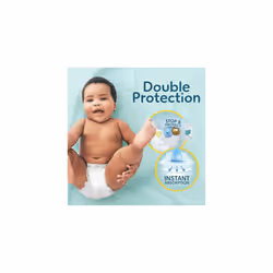 Pampers Premium Protection New Baby Size 1, 180 Nappies, 2kg-5kg, Monthly Pack + Pampers Harmonie Aqua Baby Wipes 10 Count, Packaging May Vary