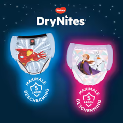 Huggies DryNites, Night Time Pants For Boys - Boys 4-7yrs (64 Pants) - Pyjama Pants With Discrete Protection - Unbeatable Night Time Protection