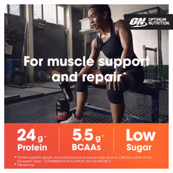 Optimum Nutrition Gold Standard 100% Whey Muscle Building and Recovery Protein Powder With and BCAA Amino Acids, Unflavoured, 30 Servings, 900 g
