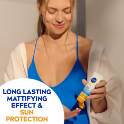 NIVEA Sun UV Face Shine Control SPF 50 Cream (50ml), Sun Cream Protects UVA/UVB Rays and Premature Skin Ageing, Sunscreen for Delicate Facial Skin