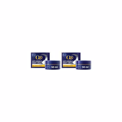 NIVEA Q10 Anti-Wrinkle Power Revitalising Night Cream (50ml), Anti-Wrinkle Face Cream with Skin Q10 and Creatine, Regenerativ ...