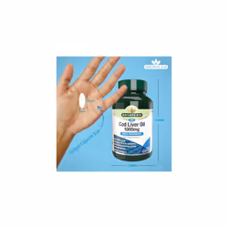 Natures Aid 1000mg High Strength Cod Liver Oil - Pack of 90 Capsules (Packaging May Vary)