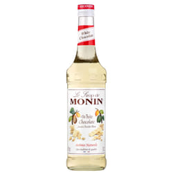 MONIN Premium White Chocolate Syrup 700ml for Coffee and Cocktails. Vegan-Friendly, Allergen-Free, 100% Natural Flavours and Colourings