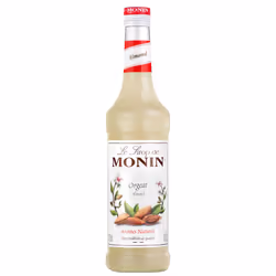 MONIN Premium Almond Orgeat Syrup 700ml for Coffee and Cocktails. Vegan-Friendly, 100% Natural Flavours and Colourings