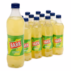 BARR since 1875, 12 Pack Zingy Limeade, Zero No Sugar Lime Flavoured Fizzy Drink "Fizzingly Fun" - 12 x 500ml Bottles