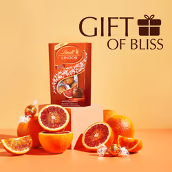Lindt Lindor Blood Orange Milk Chocolate Truffles Box 200g