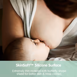 MAM Nipple Shields Size Medium (Pack of 2), Breast Shields with Sterilisable Travel Case, Breast Protectors to Support and Enhance Breastfeeding