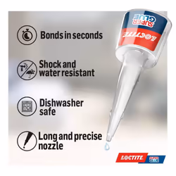 Loctite Precision, Strong All Purpose Liquid Adhesive for Accurate Repairs, Instant Super Glue for Various Materials, Clear Glue, 5g (Pack of 3)
