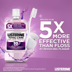 Listerine Total Care Milder Taste Mouthwash 500ml (Pack of 4)