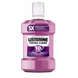 Listerine Total Care Antibacterial Mouthwash (1000ml), Caring and Cleansing Mouthwash with 10-in-1 Benefits, Mouthwash to Fre ...