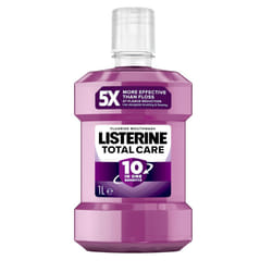 Listerine Total Care Antibacterial Mouthwash (1000ml), Caring and Cleansing Mouthwash with 10-in-1 Benefits, Mouthwash to Freshen Breath