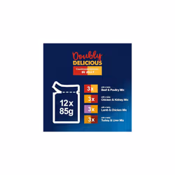 FELIX Doubly Delicious Countryside Selection in Jelly Wet Cat Food 12x85g (Pack of 4)