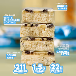Grenade High Protein, Low Sugar Bar - White Chocolate Cookie, 12 x 60 g