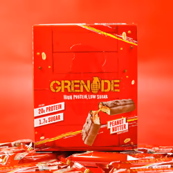Grenade High Protein, Low Sugar Bar - Peanut Nutter, 12 x 60 g