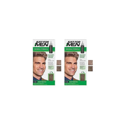 Just For Men Original Formula Light Brown Hair Dye, Targets Only The Grey Hairs, Restoring The Original Colour For a Natural Look â H25 (Pack of 2)