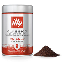 illy Coffee - Classico Filter Coffee - Medium Roast - 100% Arabica Coffee - Ideal for Filter/Cafetiere Preparation - 250g Tin