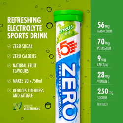 HIGH5 ZERO Electrolyte Tablets - Hydration Tablets Enhanced with Vitamin C - 0 Calories & Sugar Wellness - Triple Pack, 60 Tablets (20x, Pack of 3)