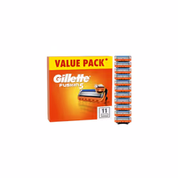 Gillette Fusion5 Razor Blades Men, Pack of 11 Razor Blade Refills with Precision Trimmer, 5 Anti-Friction Razor Blades [Packa ...