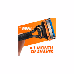 Gillette Fusion5 Razor Blades Men, Pack of 11 Razor Blade Refills with Precision Trimmer, 5 Anti-Friction Razor Blades [Packaging may vary]