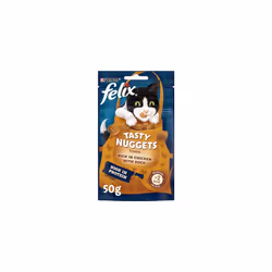 FELIX Tasty Nuggets Chicken & Duck Cat Treats 50g (Pack of 8)