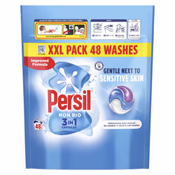 Persil Non Bio 3 in 1 Washing Capsules laundry capsules gentle next to sensitive skin for outstanding stain removal in quick ...