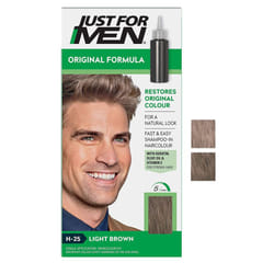 Just For Men Original Formula Light Brown Hair Dye, Targets Only The Grey Hairs, Restoring The Original Colour For a Natural Look â H25