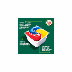 Fairy Platinum Plus All-In-1 Dishwasher Tablets Bulk, Fairy Dishwasher Tablets Platinum Plus, 59 PACK, With Anti-Dull Technology & Rinse Aid Action