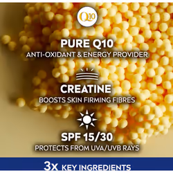 NIVEA Q10 Anti-Wrinkle Power Firming Day Cream SPF 15 (50ml), Anti-Wrinkle Face Cream Identical Q10 and Creatine, Face Cream for Wrinkles (Pack of 3)