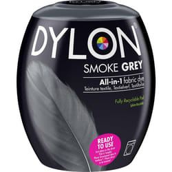 DYLON Washing Machine Fabric Dye Pod for Clothes & Soft Furnishings, Smoke Grey, 350 g (Pack of 1) (Packing May Vary)