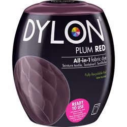 DYLON Washing Machine Fabric Dye Pod for Clothes & Soft Furnishings, 350g â Plum Red