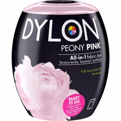 DYLON Washing Machine Fabric Dye Pod for Clothes & Soft Furnishings, 350g â Peony Pink