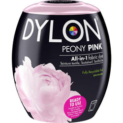 DYLON Washing Machine Fabric Dye Pod for Clothes & Soft Furnishings, 350g â Peony Pink