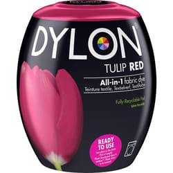 DYLON Washing Machine Fabric Dye Pod for Clothes & Soft Furnishings, 350g â Tulip Red