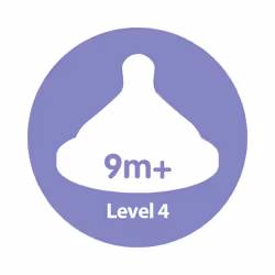 Dr. Brown's Options+ Baby Bottle Teats, Level 4, Wide-Neck, pack of 2