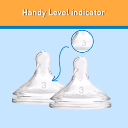 Dr. Brown's Options+ Wide-Neck Bottle Teat, Level 3 (6m+), 2 pack
