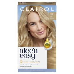 Clairol Nice'n Easy CrÃ¨me, Natural Looking Oil Infused Permanent Hair Dye, 9B Light Beige Blonde