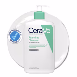 CeraVe Foaming Cleanser with Niacinamide and 3 Essential Ceramides for Normal to Oily Skin 473ml