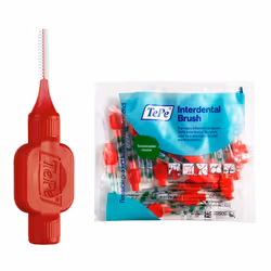 TePe Interdental Brush, Original, Red, 0.5mm/ISO 2, 20pcs, Plaque Removal, efficient Clean Between The Teeth, Tooth Floss, fo ...