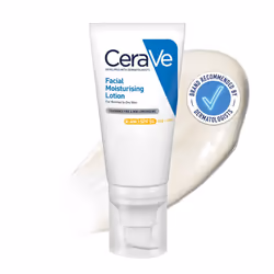 CeraVe AM Facial Moisturising Lotion SPF 50 Normal To Dry Skin 52ml With UV Protection And 3 Essential Ceramides