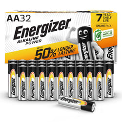 Energizer AA Batteries, Alkaline Power, 32 Pack, Double A Battery Pack - Amazon Exclusive (Packaging may vary)